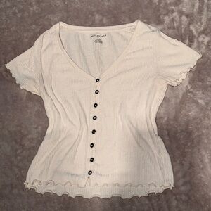 White buttoned shirt